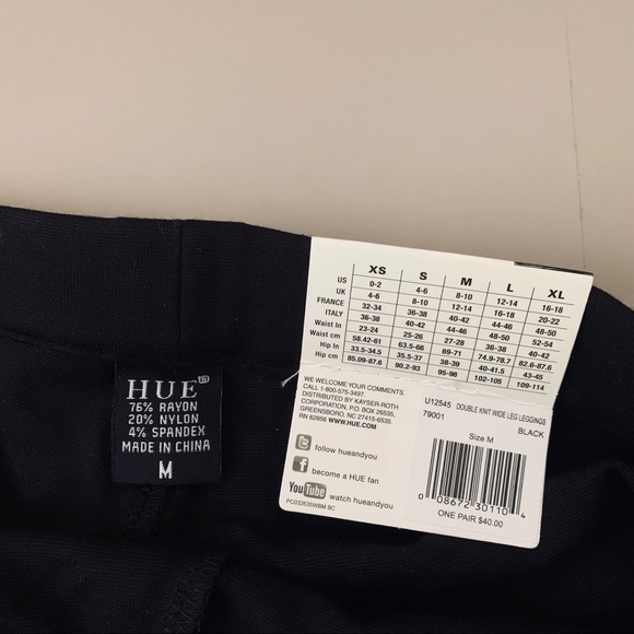 NWT Hue leggings size M - Picture 3 of 7